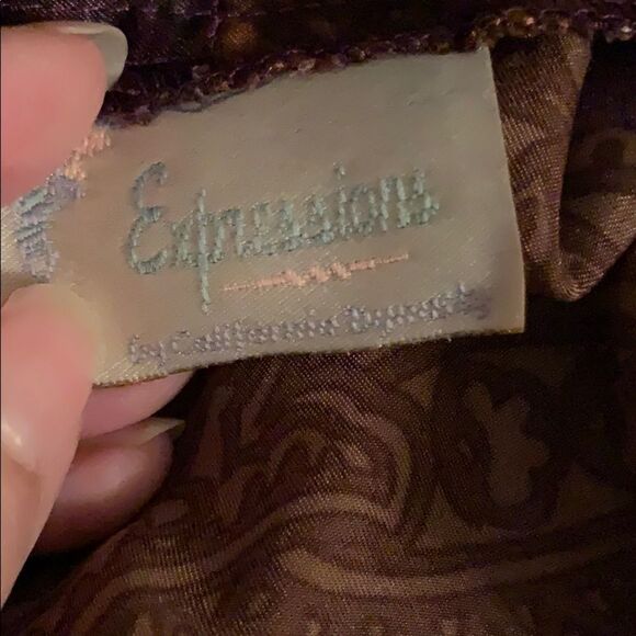Vtg 90s California Dynasty silky polyester robe - Picture 5 of 5